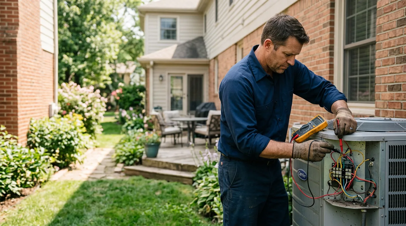 HVAC technician working near Poulsbo, WA